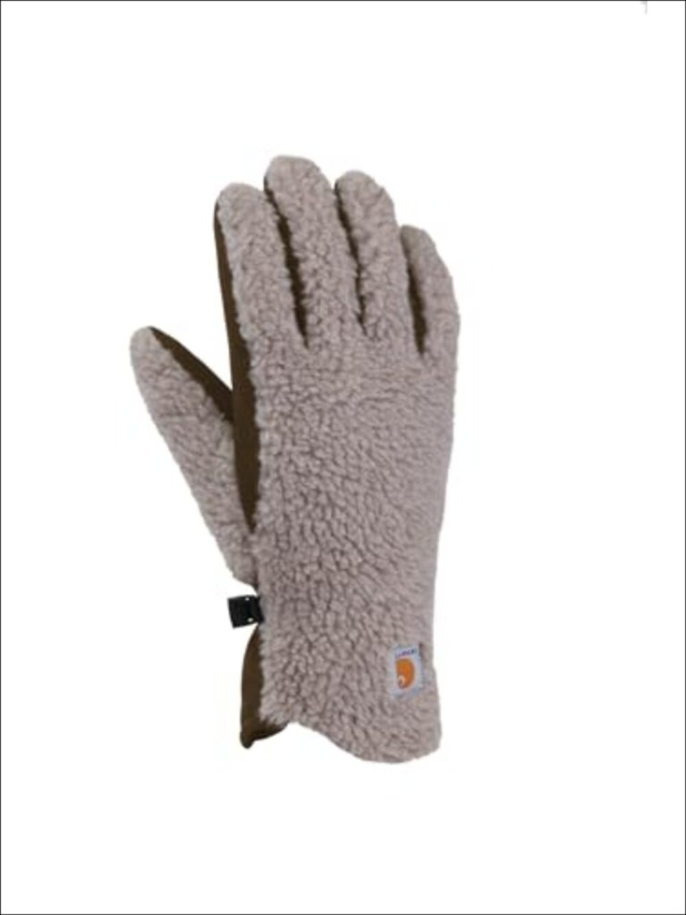 Sherpa Pile Fleece Cold Weather Gloves Synthetic Suede Palm Insulated